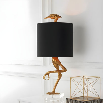 Traditional Table Lamp with Fabric Shade for Bedroom | Solves