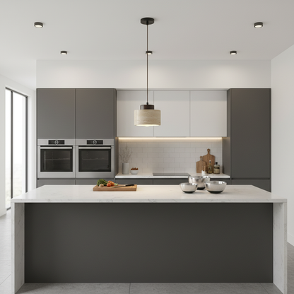 Travertine Stone Pendant Light | Modern Kitchen Island Lighting