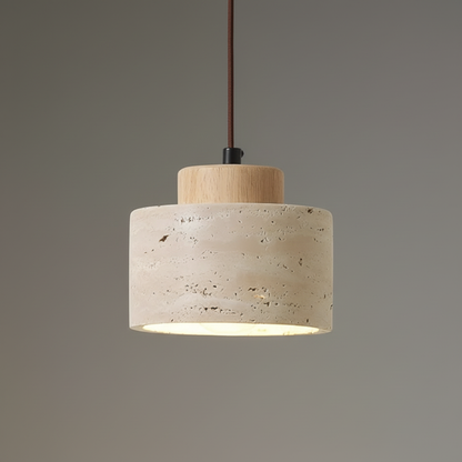 Travertine Stone Pendant Light | Modern Kitchen Island Lighting