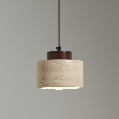Travertine Stone Pendant Light | Modern Kitchen Island Lighting