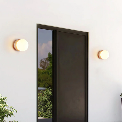 Travertine Outdoor Wall Light Water Resistant Design | Benvara