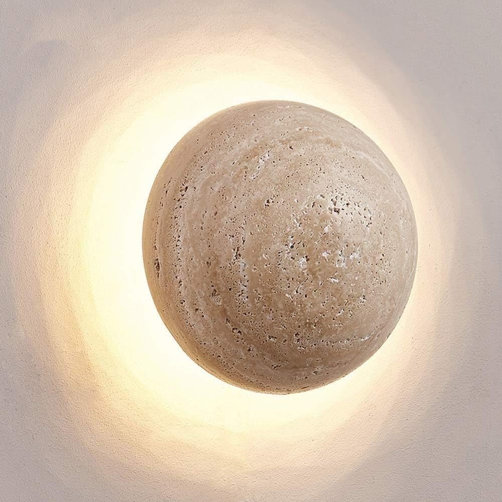 Travertine Stone Wall Light Modern Minimalist | Alverna