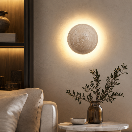 Travertine Stone Wall Light Modern Minimalist | Alverna