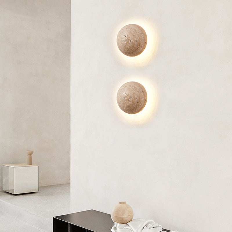 Travertine Stone Wall Light Modern Minimalist | Alverna