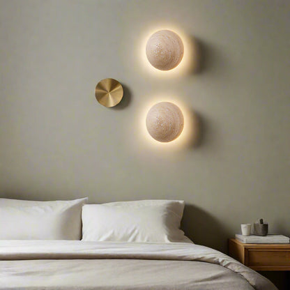 Travertine Stone Wall Light Modern Minimalist | Alverna