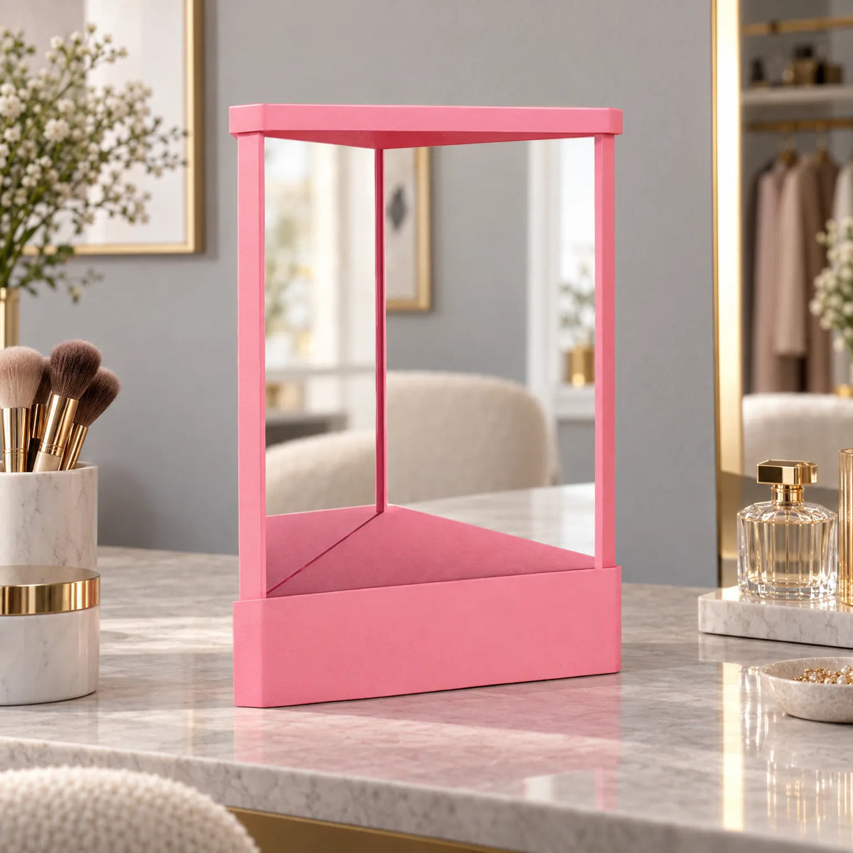 Tri Fold Vanity Mirror with True Reflection