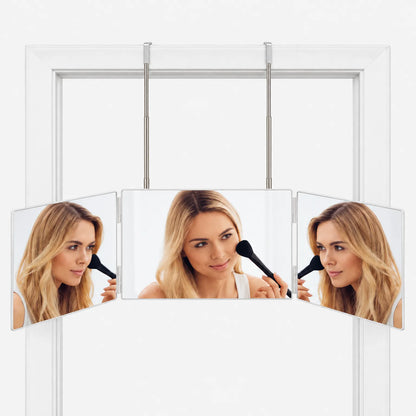Trifold Vanity Mirror with Panoramic View