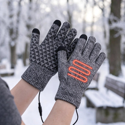 USB Heated Full Finger Cycling Gloves