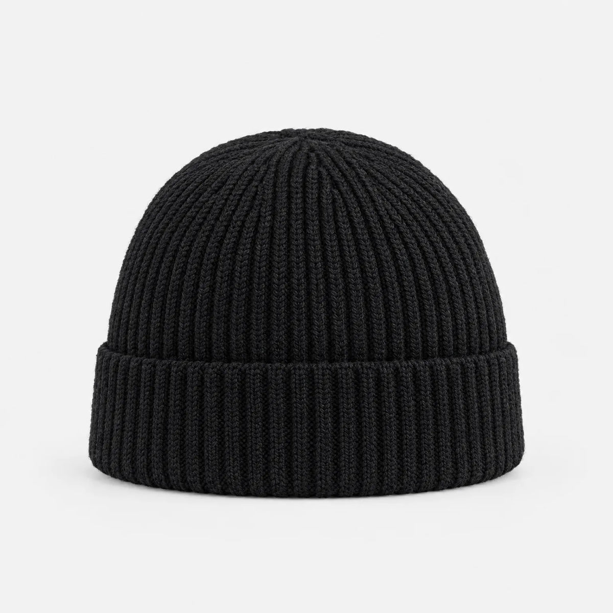 Unisex Ribbed Knit Skull Cap
