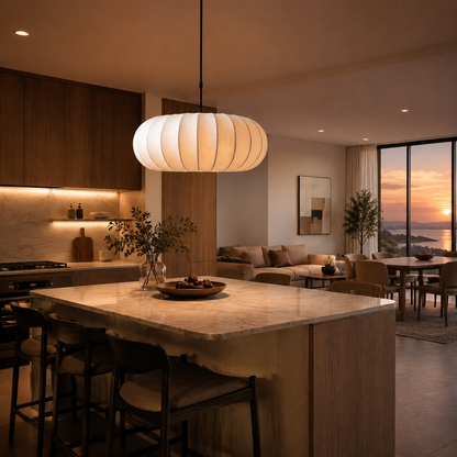 Verona Silk | Kitchen Pendant Lighting with Adjustable Height