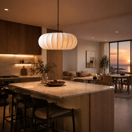 Verona Silk | Kitchen Pendant Lighting with Adjustable Height
