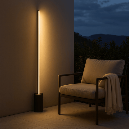 Vertical Outdoor LED Lawn Light Stainless Steel Pathway | Ulvora