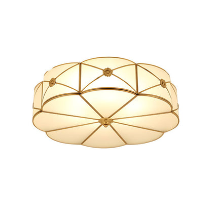 Vintage Frosted Glass Ceiling Light Flush Mount | Velvan