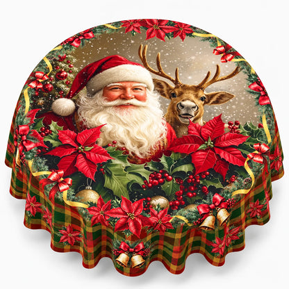 Vintage Holiday Print Dining Tablecloth