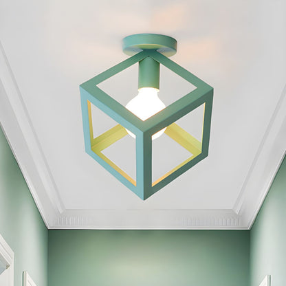 Vintage Metal Loft Ceiling Light Fixture | Serelle