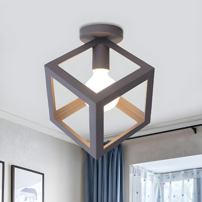 Vintage Metal Loft Ceiling Light Fixture | Serelle