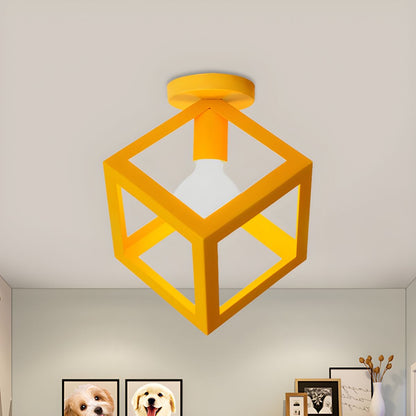 Vintage Metal Loft Ceiling Light Fixture | Serelle