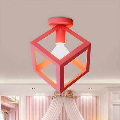 Vintage Metal Loft Ceiling Light Fixture | Serelle