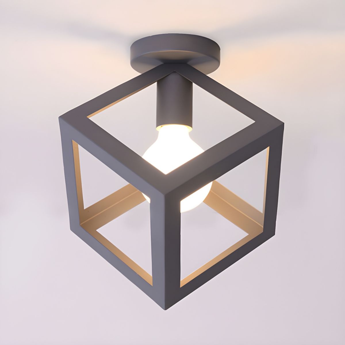 Vintage Metal Loft Ceiling Light Fixture | Serelle