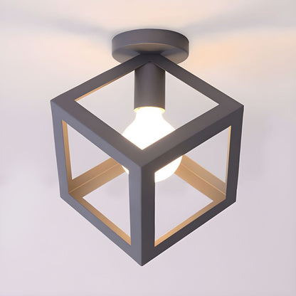 Vintage Metal Loft Ceiling Light Fixture | Serelle