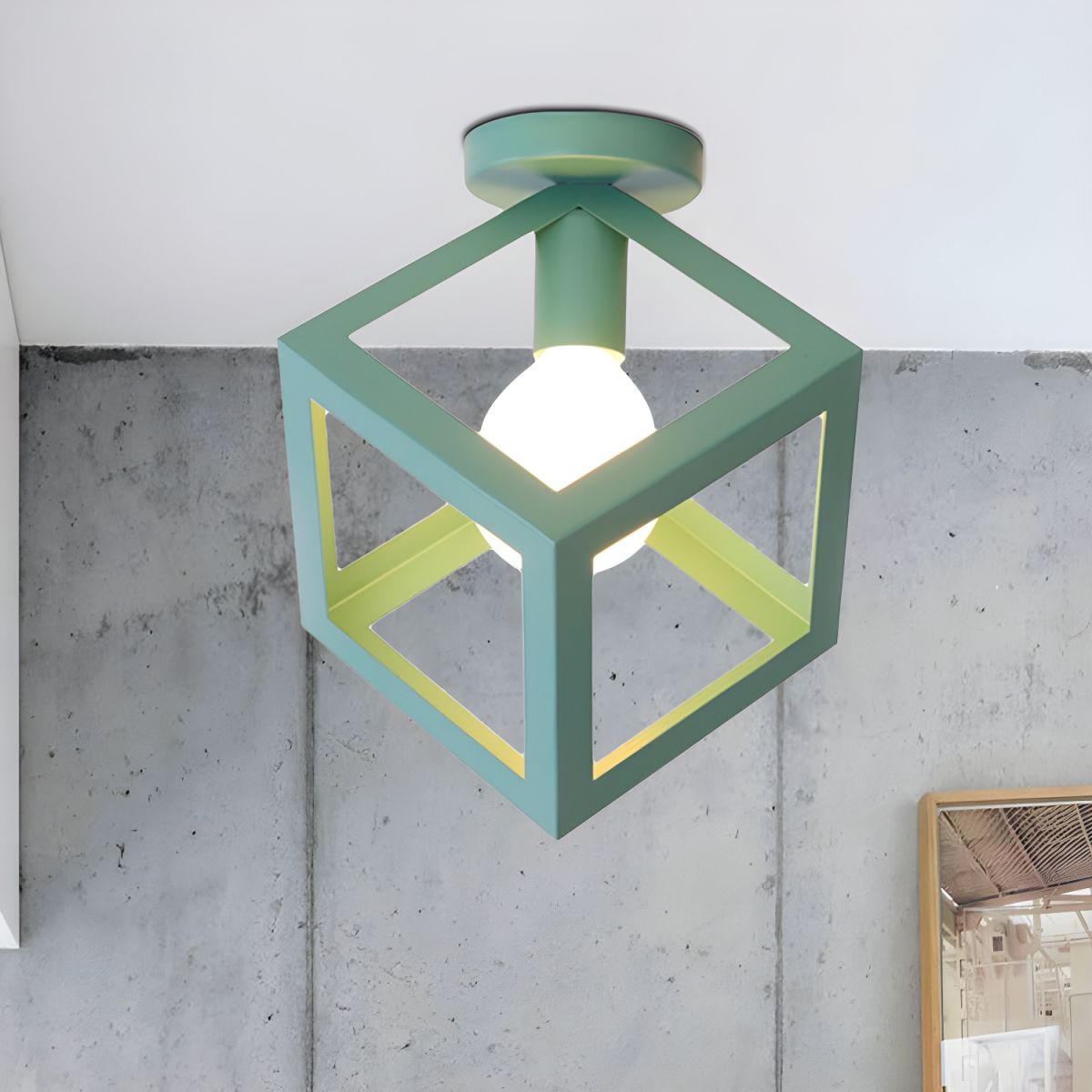Vintage Metal Loft Ceiling Light Fixture | Serelle