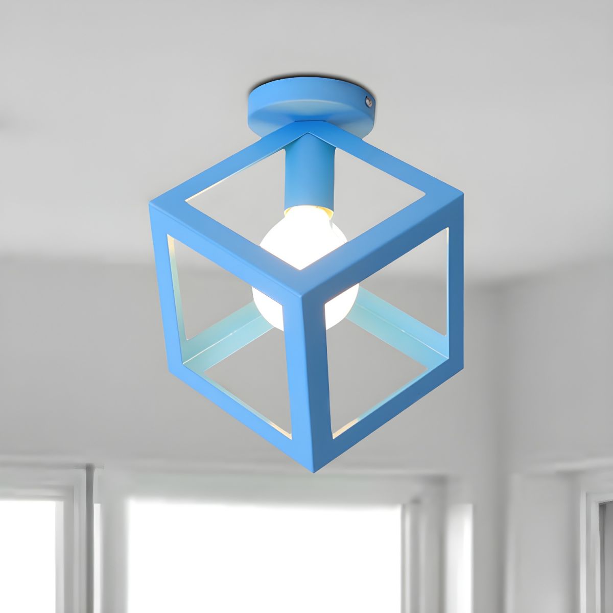Vintage Metal Loft Ceiling Light Fixture | Serelle