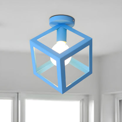 Vintage Metal Loft Ceiling Light Fixture | Serelle