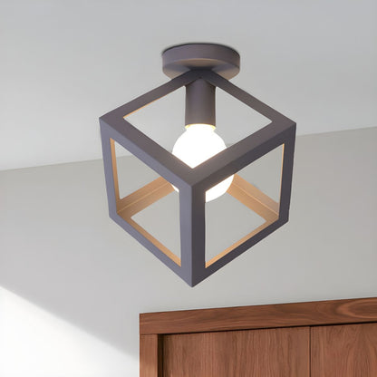 Vintage Metal Loft Ceiling Light Fixture | Serelle