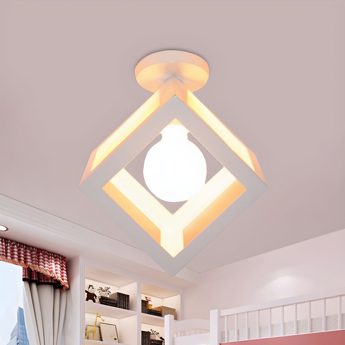Vintage Metal Loft Ceiling Light Fixture | Serelle