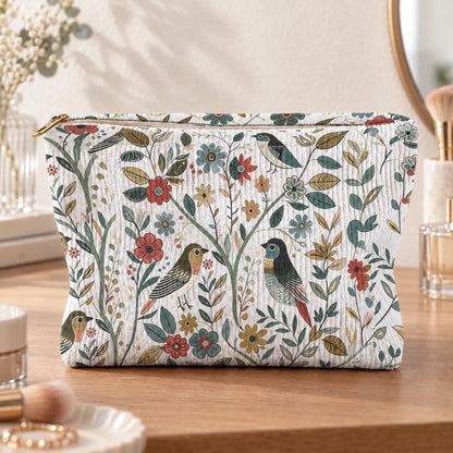 Vintage Print Women's Cosmetic Bag