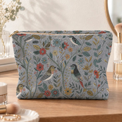 Vintage Print Women's Cosmetic Bag