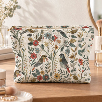 Vintage Print Women's Cosmetic Bag
