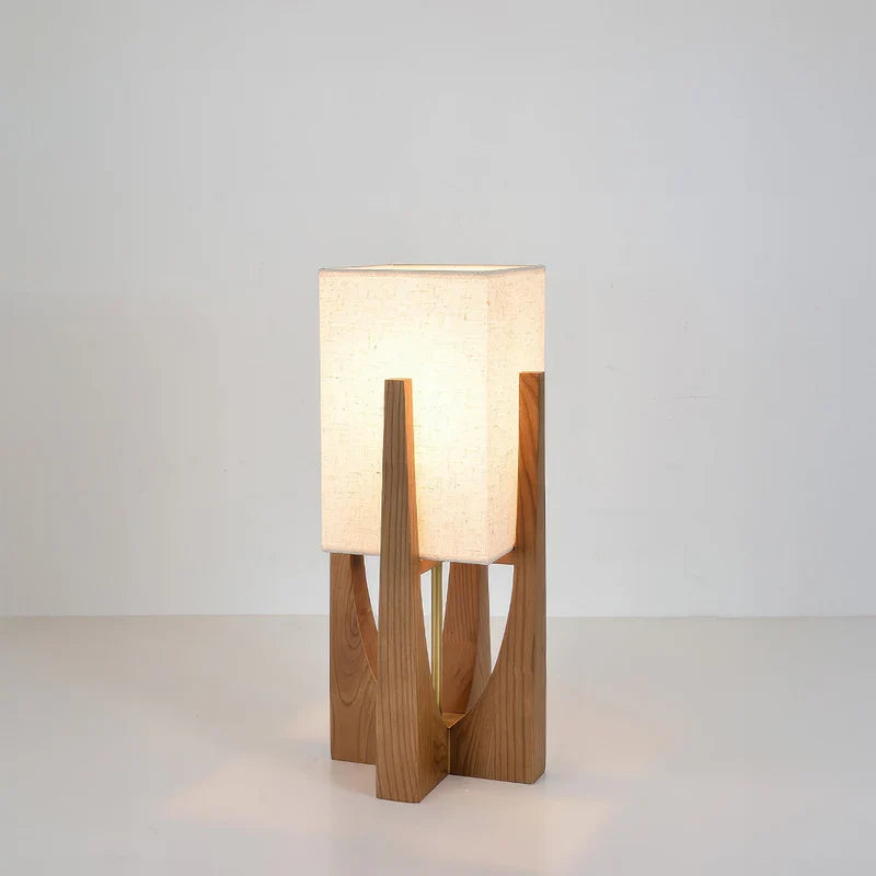 Wabi Sabi Fabric Shade Floor Lamp Japanese Style | Velvino