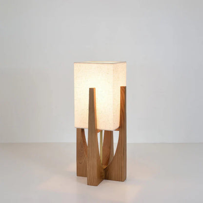 Wabi Sabi Fabric Shade Floor Lamp Japanese Style | Velvino