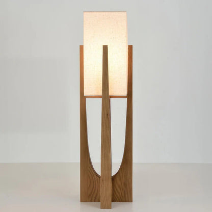 Wabi Sabi Fabric Shade Floor Lamp Japanese Style | Velvino