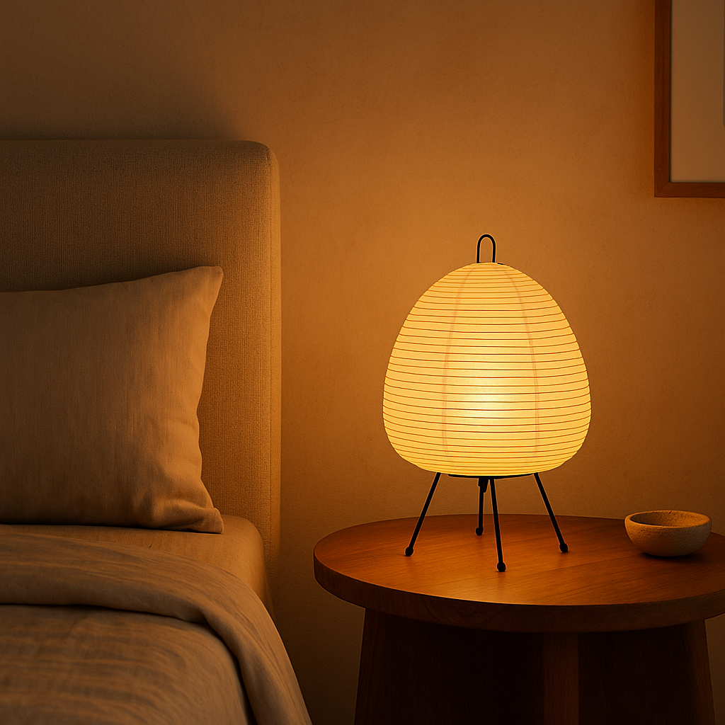 Wabi Sabi Japanese Style Rice Paper Table Lamp | Fadora
