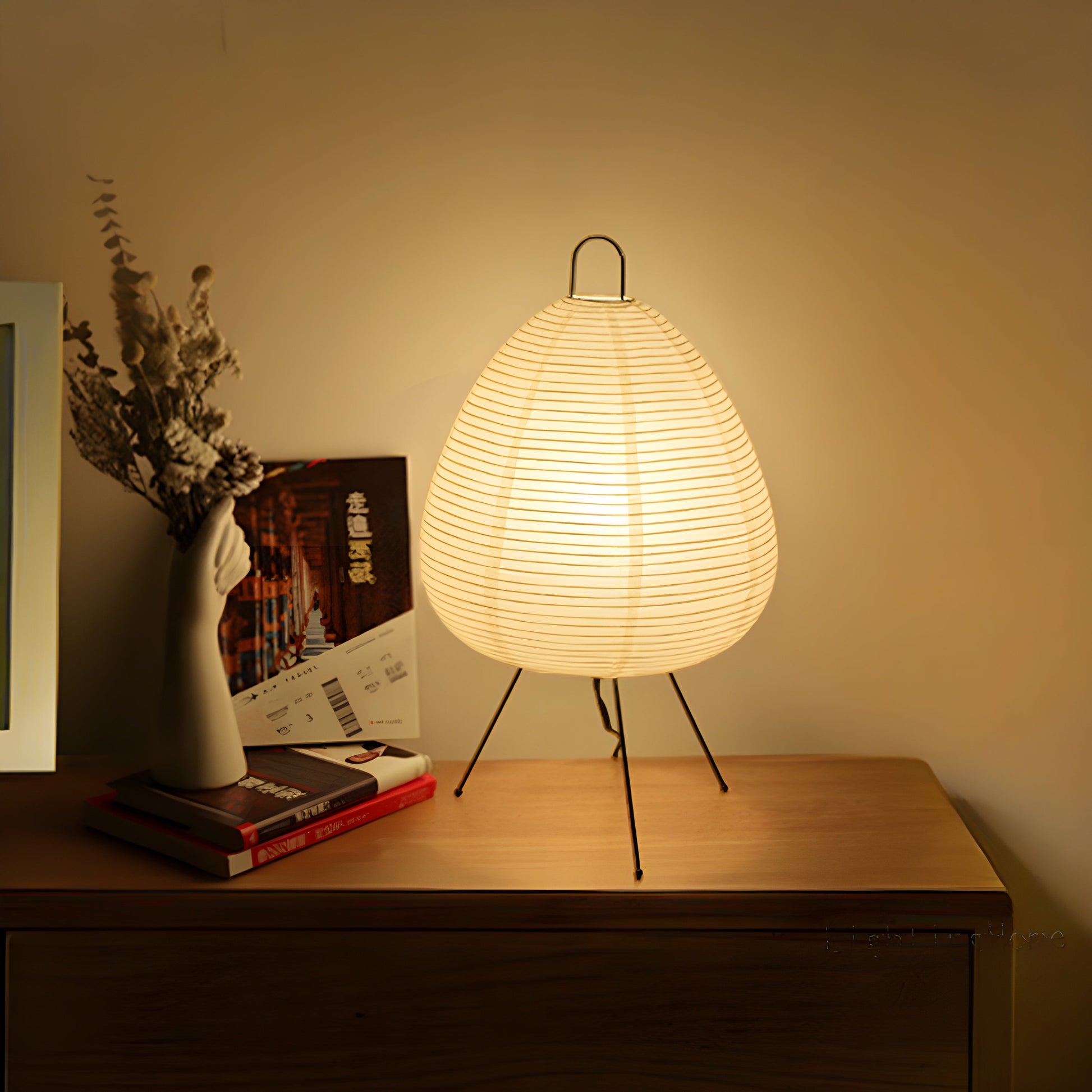 Wabi Sabi Japanese Style Rice Paper Table Lamp | Fadora