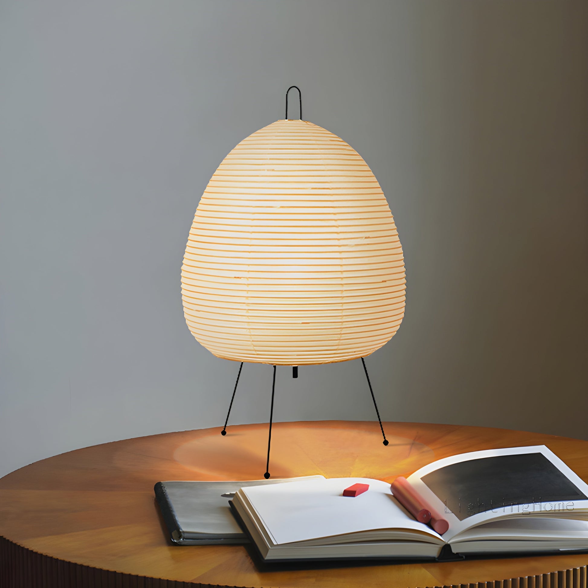 Wabi Sabi Japanese Style Rice Paper Table Lamp | Fadora