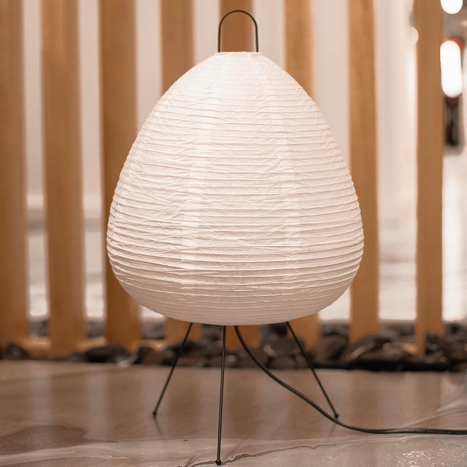 Wabi Sabi Japanese Style Rice Paper Table Lamp | Fadora