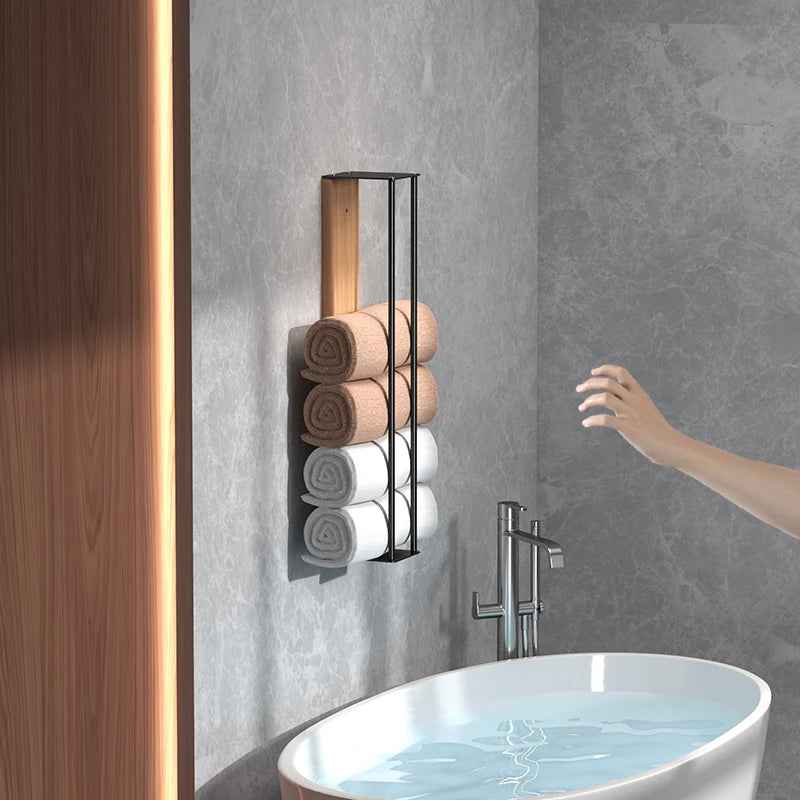 Wall-Mounted Towel Rack