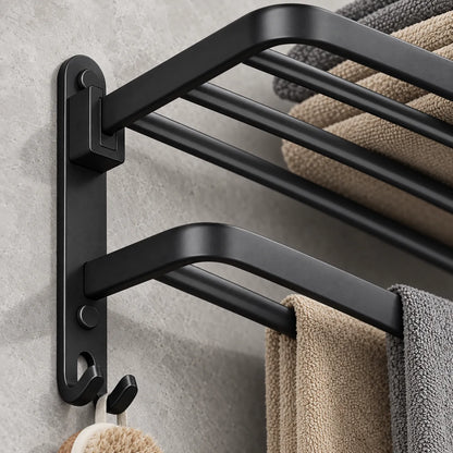 Wall Mounted Folding Towel Rack