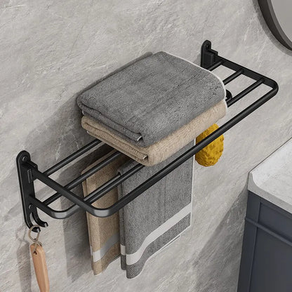 Wall Mounted Folding Towel Rack