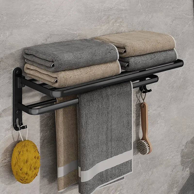 Wall Mounted Folding Towel Rack