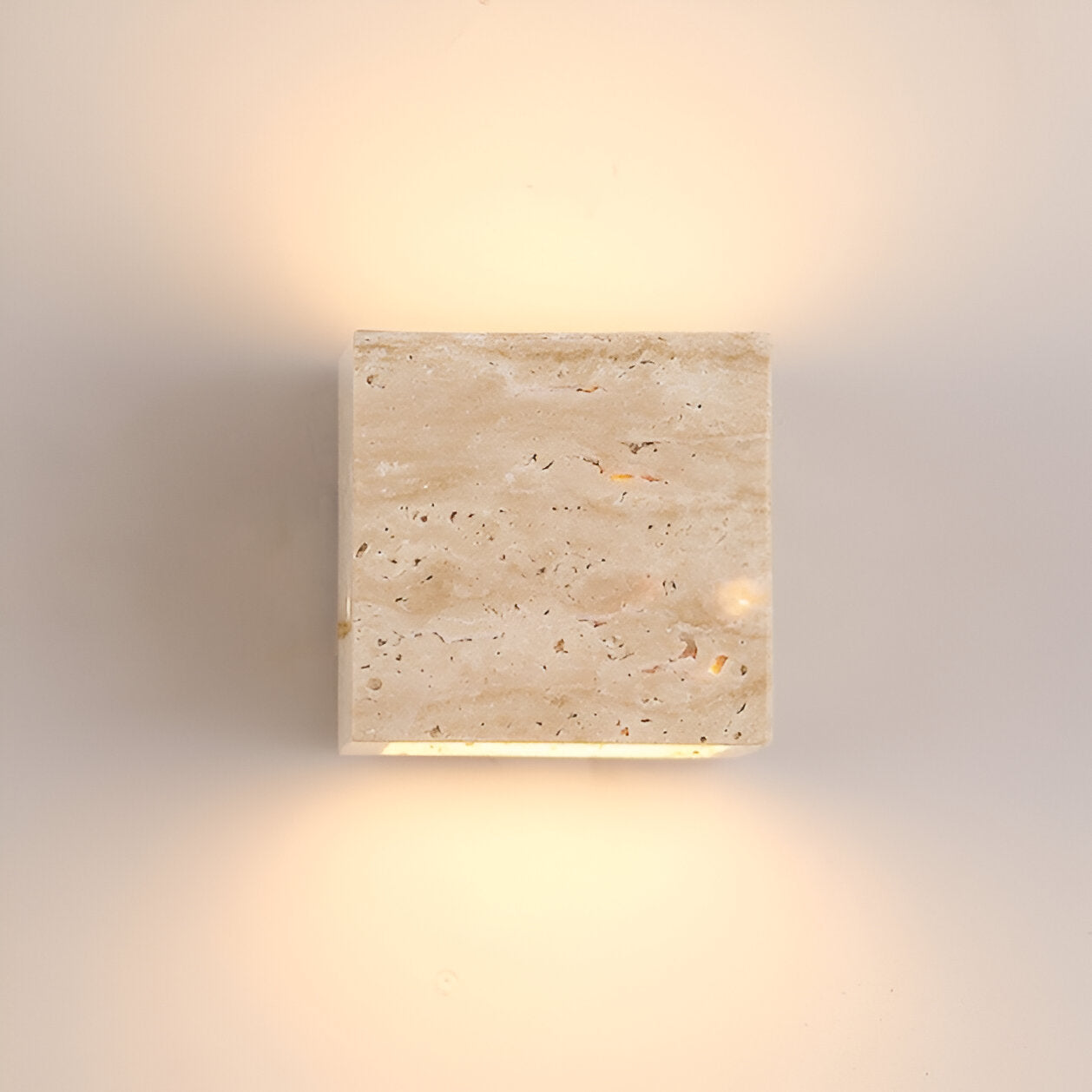 Wall Travertine Stone LED Outdoor Light Minimalist Design | Zelrico