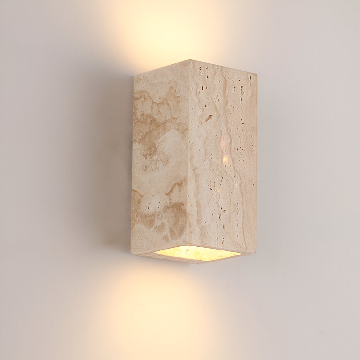 Wall Travertine Stone LED Outdoor Light Minimalist Design | Zelrico