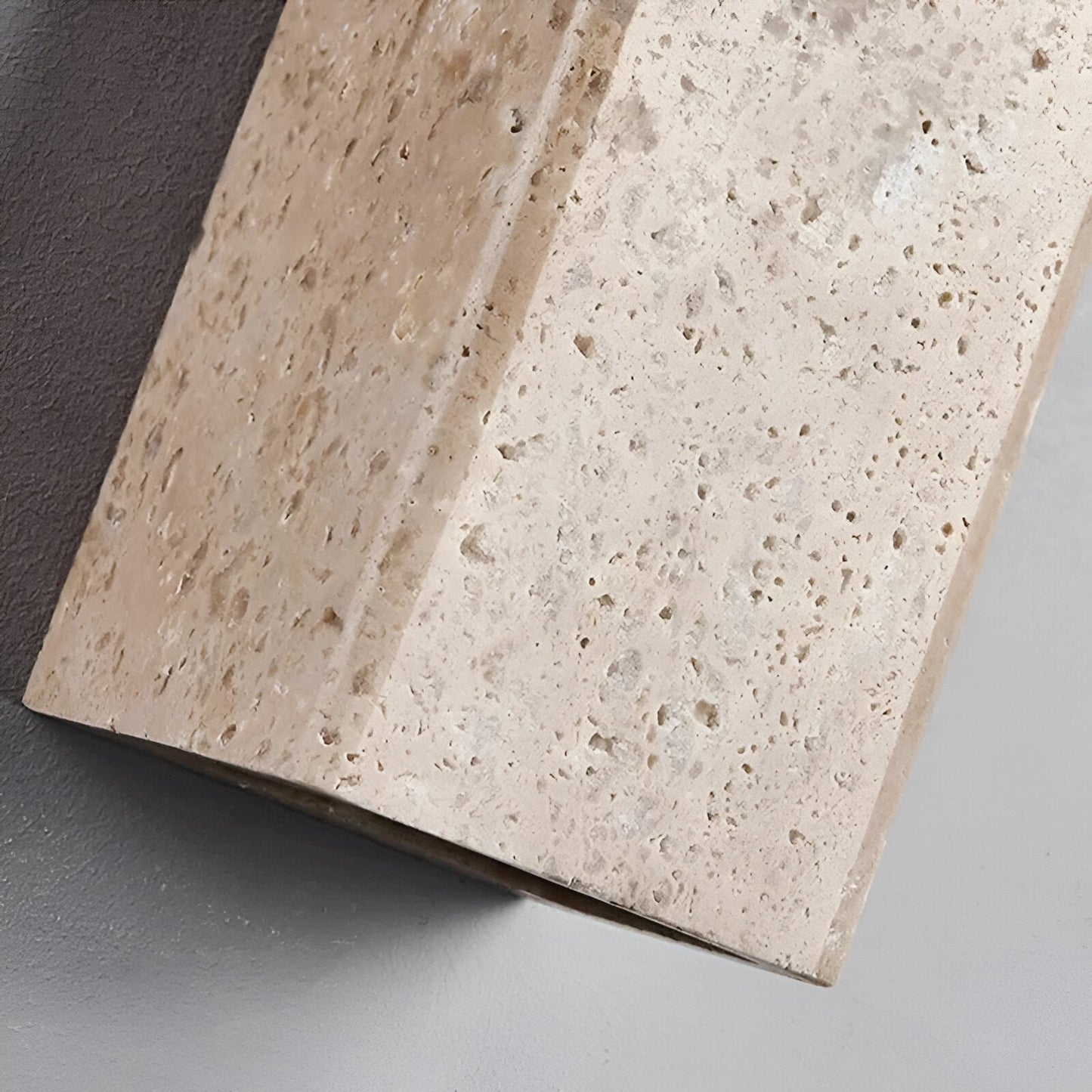 Wall Travertine Stone LED Outdoor Light Minimalist Design | Zelrico