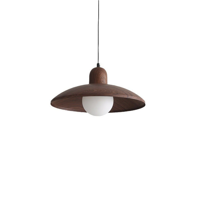 Walnut Finish Wabi Sabi Pendant Light Japanese Style | Novelle