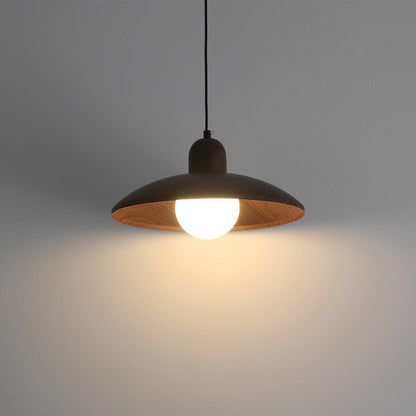 Walnut Finish Wabi Sabi Pendant Light Japanese Style | Novelle
