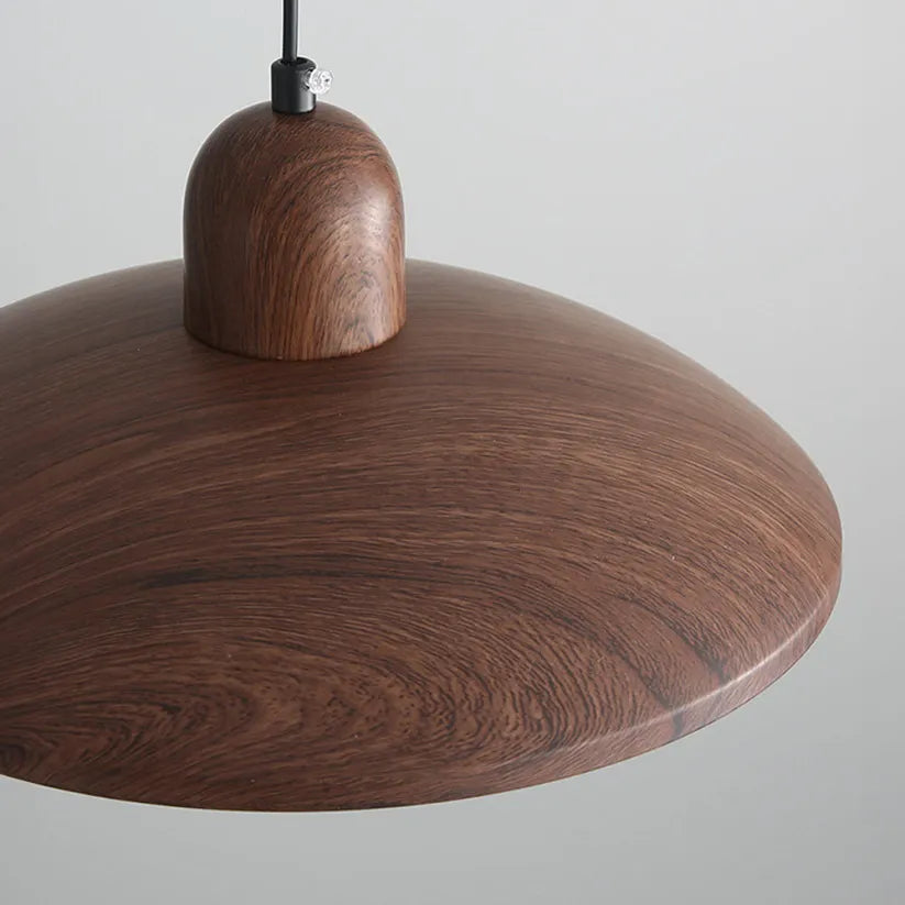 Walnut Finish Wabi Sabi Pendant Light Japanese Style | Novelle