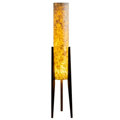 Walnut Wood Floor Lamp Scandinavian Zen Style Light | Narvane